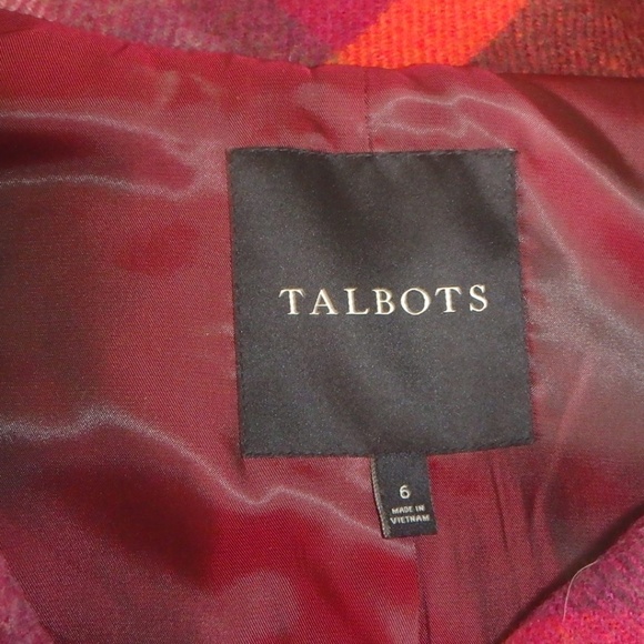Talbots wool swing jacket in stunning fall colors - Picture 8 of 8